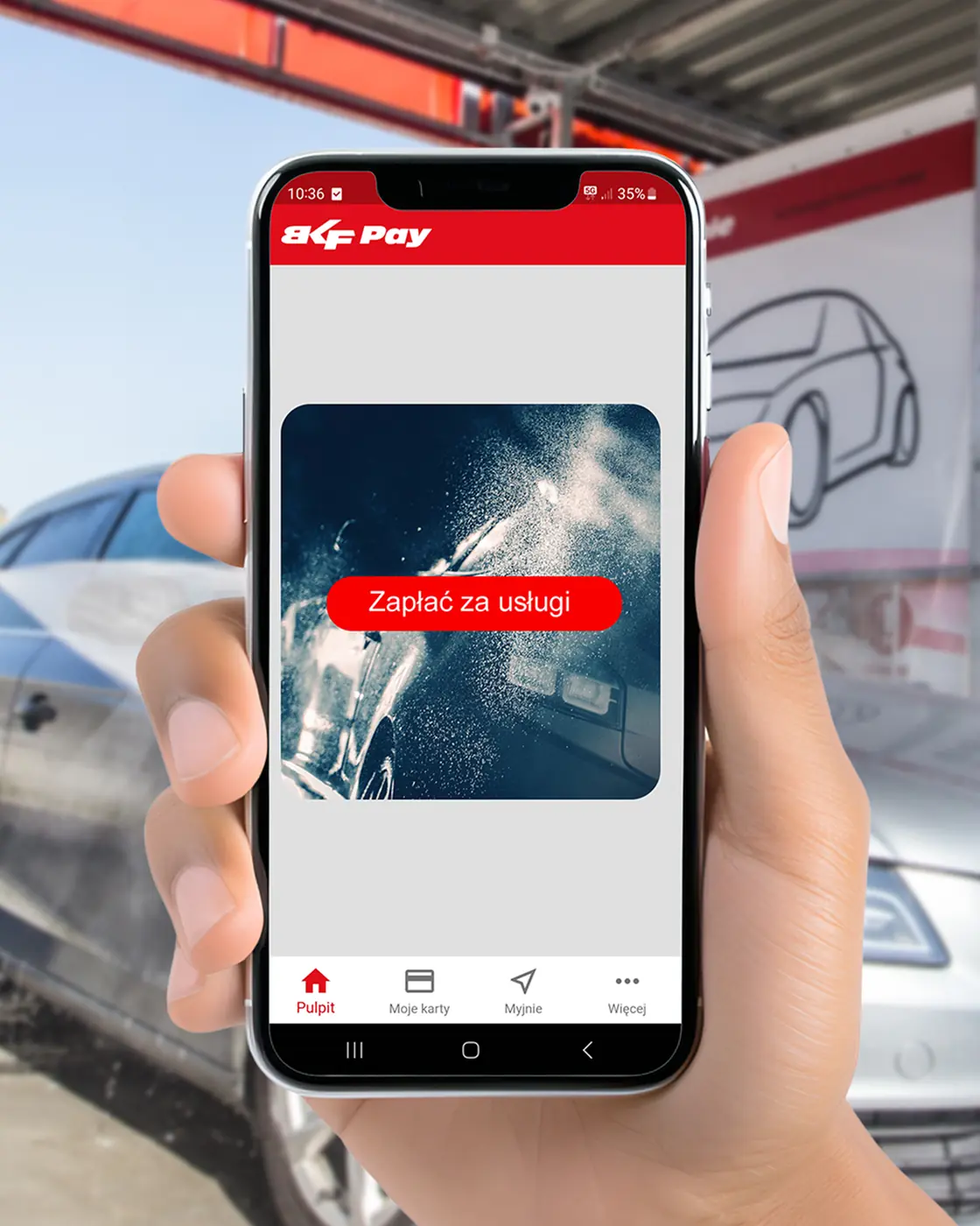 Application BKF Pay pour stations de lavage